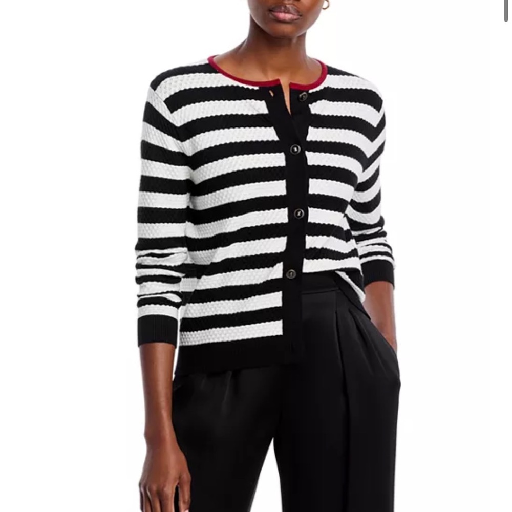 NWT Vila Milano Striped Long Sleeved Cardigan